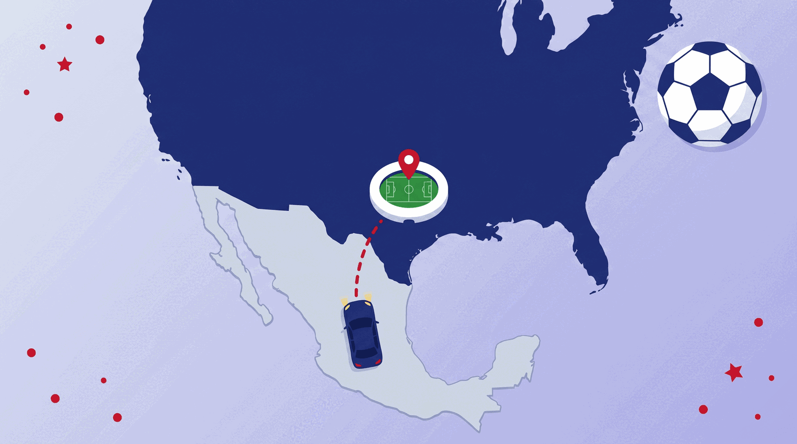Mundial 2026 en USA en carro