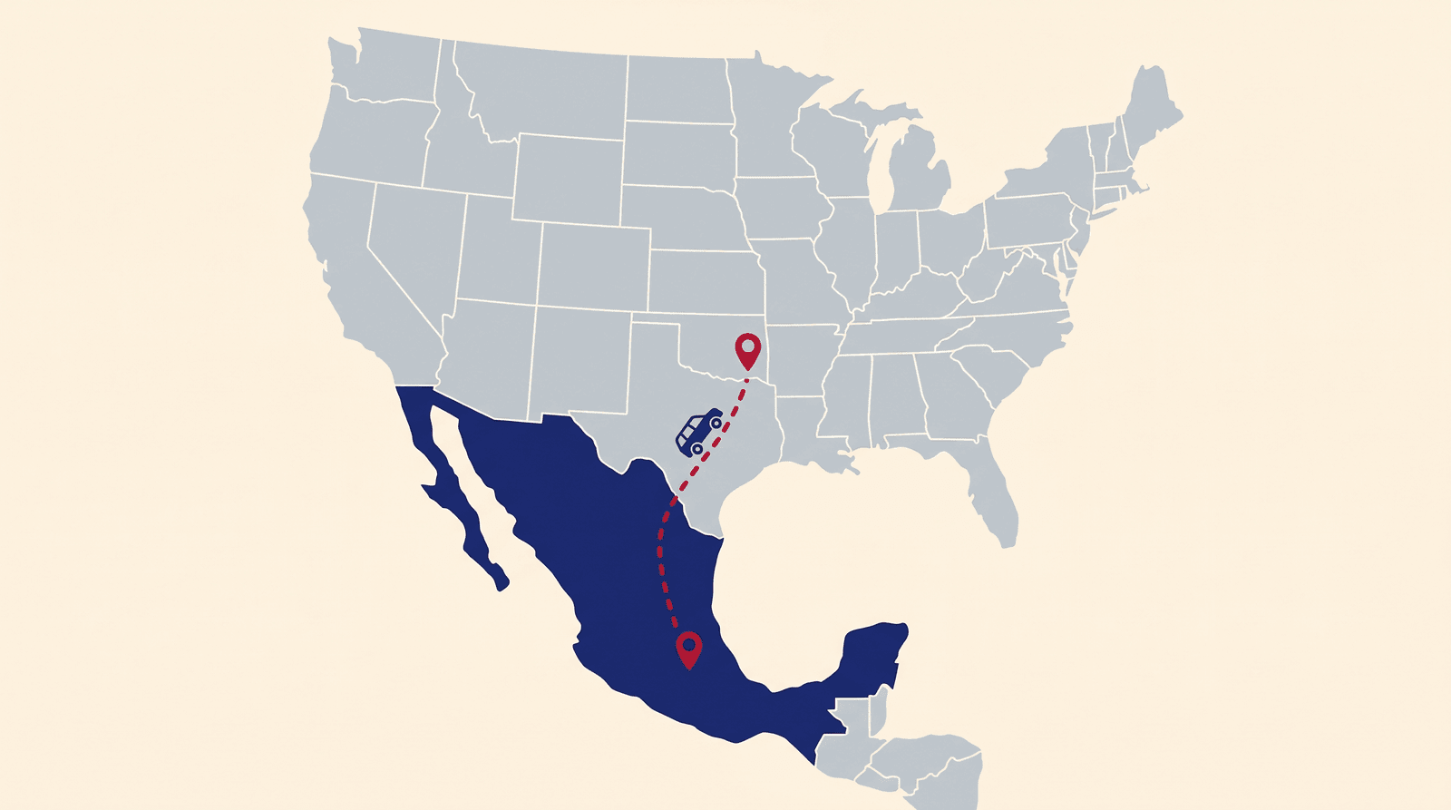 Mejores rutas para cruzar a México